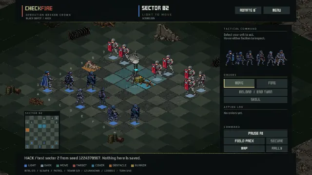 Hack board with the comms tower
